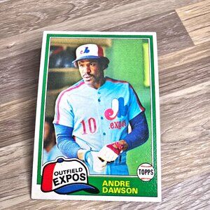 1981 Andre Dawson Baseball Card Topps No 125